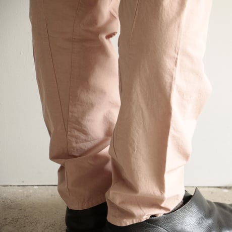 COSMIC WONDER /Cotton linen classic broadcloth “tattuke” pants (Men's/Orange jade)