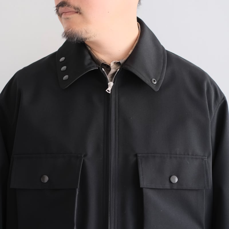 AURALEE / WOOL MAX CANVAS BLOUSON（Men's/BLACK）