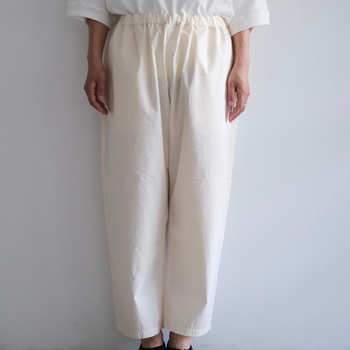 Yoli / Cotton eazy pants (Lady's、Men's /O .whit