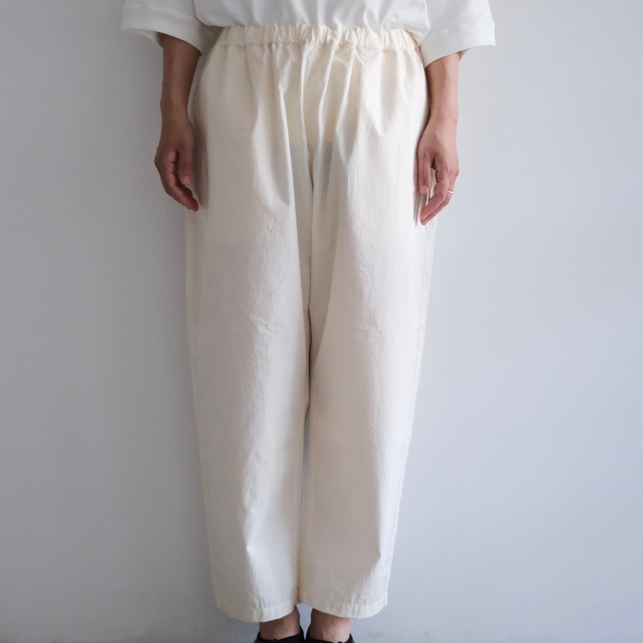 Yoli / Cotton eazy pants (Lady's、Men's /O .whit