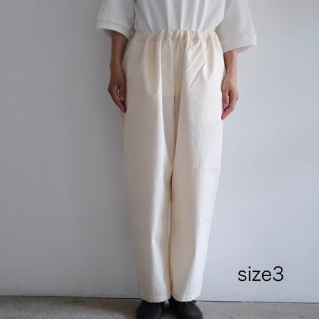 Yoli / Cotton eazy pants (Lady's、Men's /O .white)