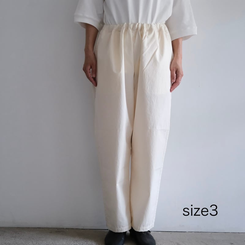 Yoli / Cotton eazy pants (Lady's、Men's /O .whit