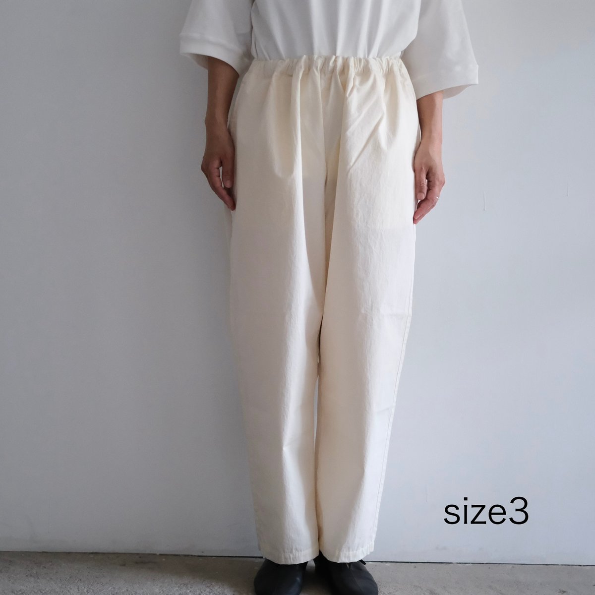 Yoli / Cotton eazy pants (Lady's、Men's /O .whit