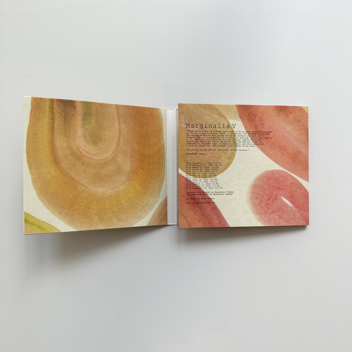 MarginaliaⅤ / Masakatsu Takagi (CD) | archipelago MarginaliaⅤ / Masakatsu Takagi (CD) | archipelago