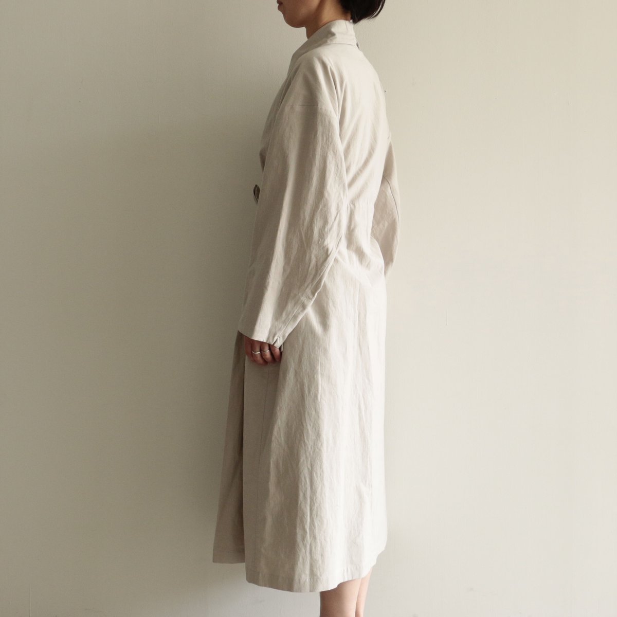 COSMIC WONDER / Classic back satin belted coat( COSMIC WONDER / Classic back satin belted coat(