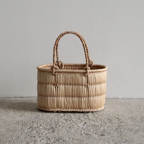 蒜山のがま細工/手提げ籠  （S）