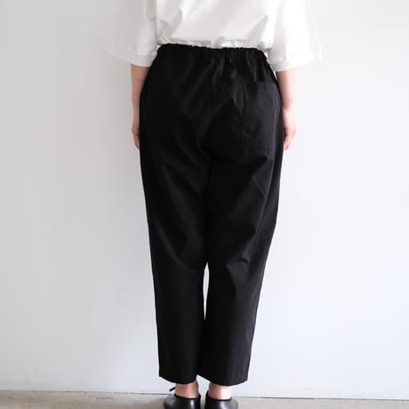 Yoli / Cotton eazy pants (Lady's、Men's /Black)