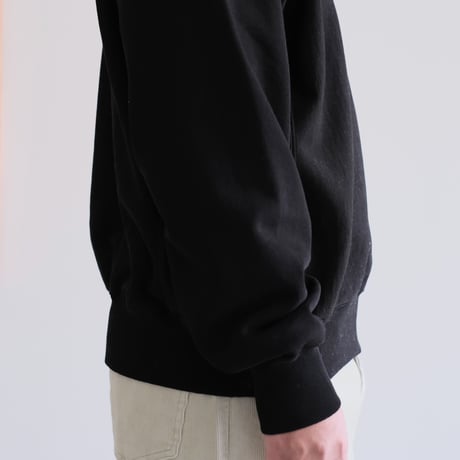 AURALEE /SMOOTH SOFT BD SWEAT P/O（Men's/BLACK）