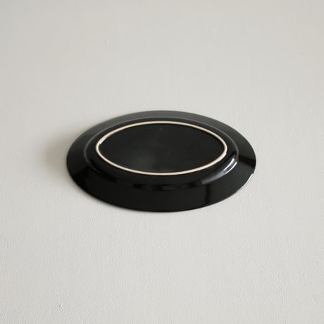 郡司製陶所  /  オーバル皿小（黒）