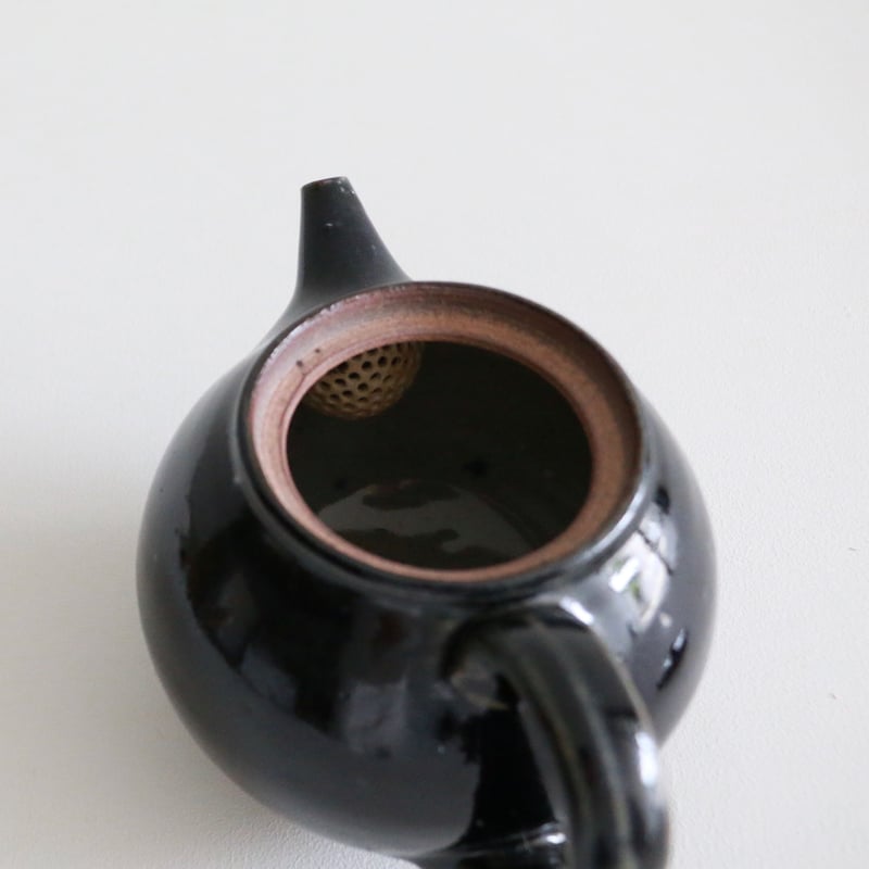 田谷直子　ポット　黒るり　作家　器 田谷直子 ポット/黒ルリ/小 - manufact jam 楓 OnlineStore