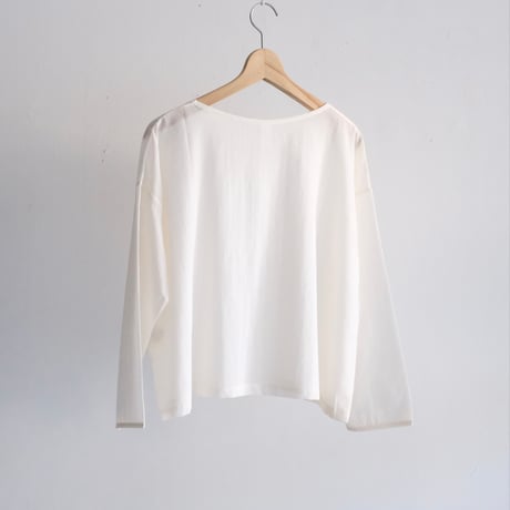 Yoli / Simple wide blouse（Lady ’s/Off.white)