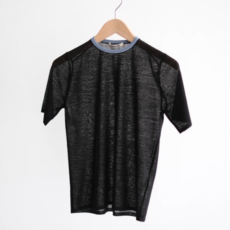 AURALEE nit◎ LUSTER PLAITING BOAT NECK TEE - AURALEE Official Website