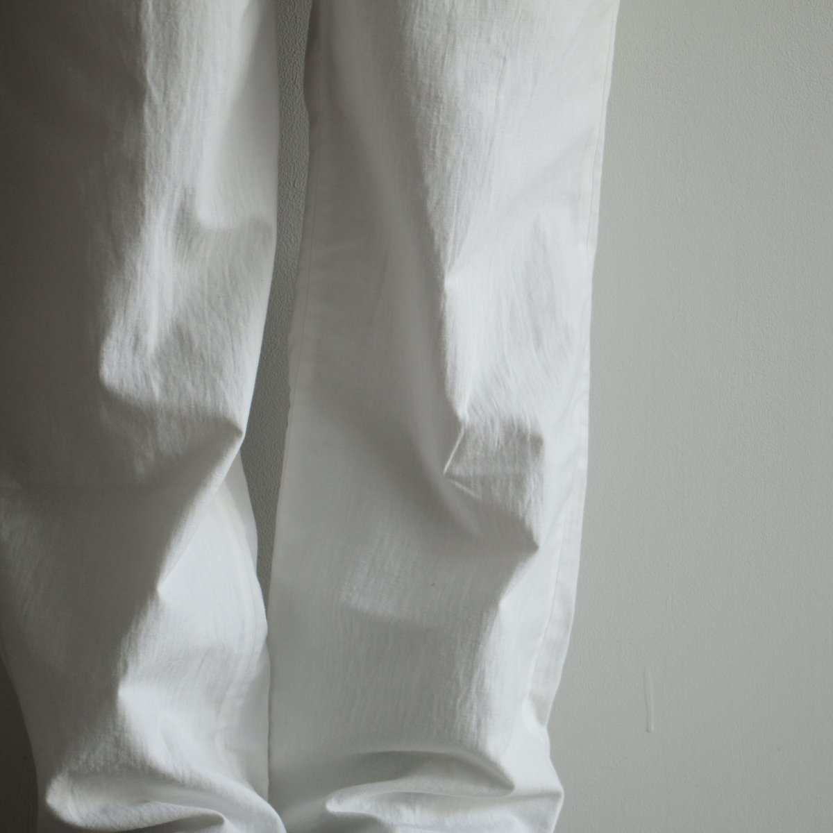COSMIC WONDER / Classic back satin folk pants(Men's/White)