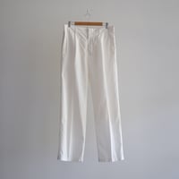 AURALEE / GARMENT-DYED FINX SHUTTLE WEATHER ONE-TUCK SLACKS（Men's / White））