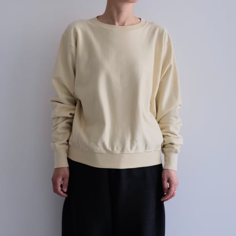 AURALEE / ELASTIC HIGH GAUGE SWEAT P/O（Lady's/IVORY BEIGE）