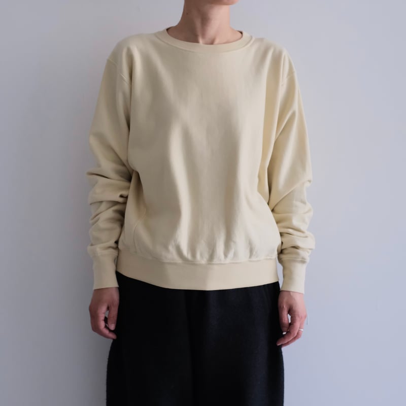 AURALEE / オーラリー | 2022AW | ELASTIC HIGH GAUGE SWEAT P/O スウェットプルオーバー | 0 | グリーン | レディース AURALEE / オーラリー | 2022AW | ELASTIC HIGH GAUGE SWEAT P/O