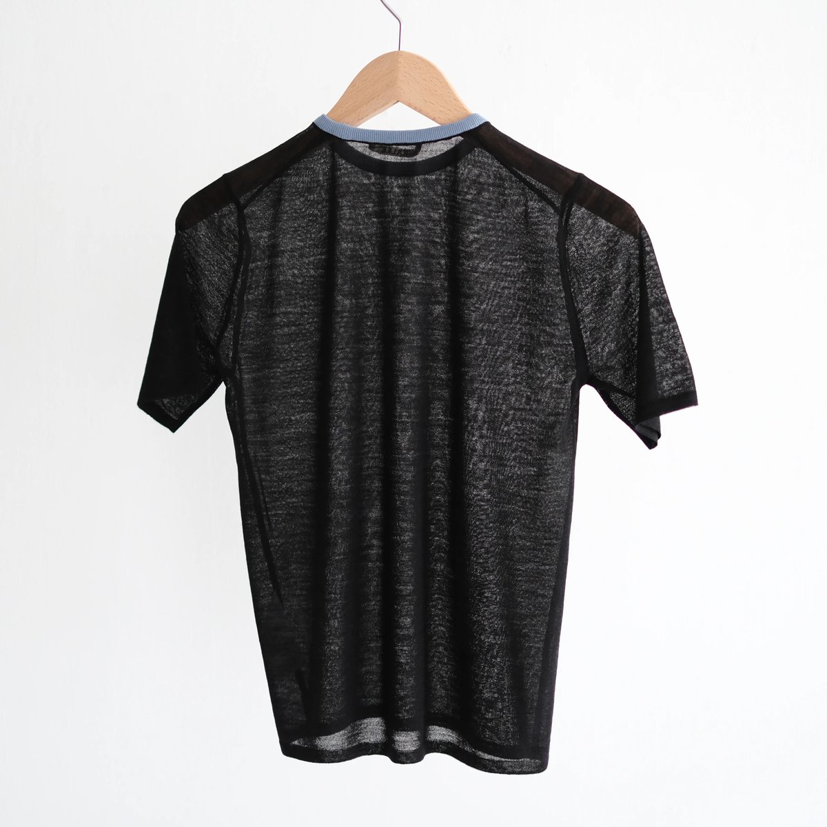 HARD TWIST HIGH GAUGE WOOL SILK KNIT TEE （Lady'