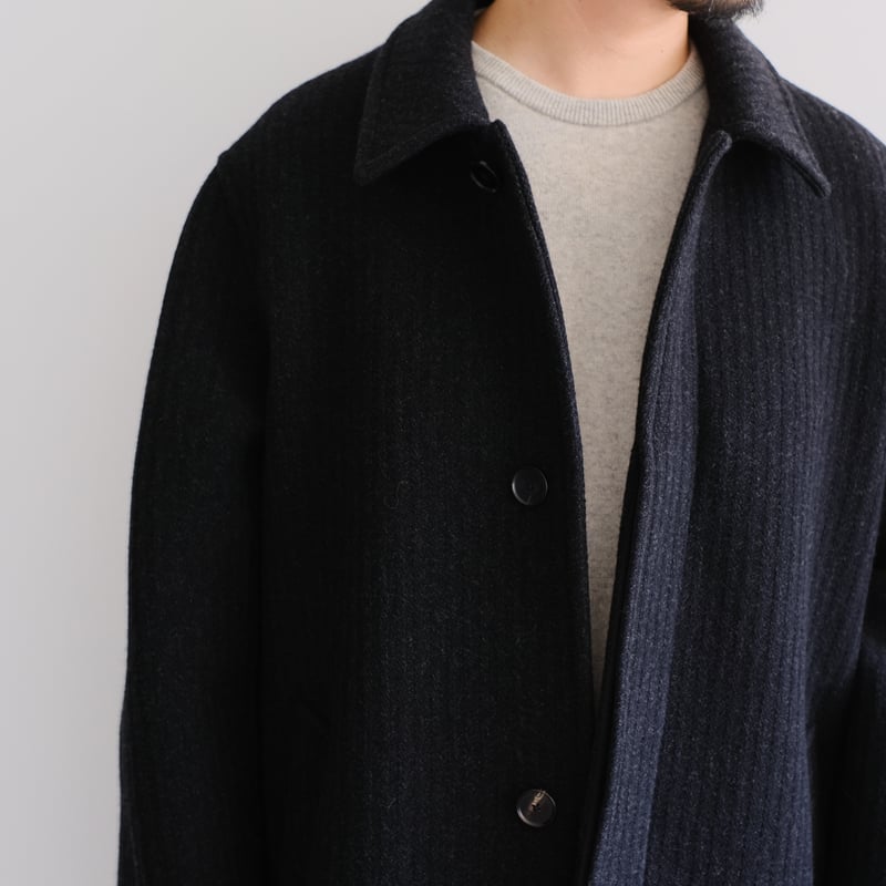 AURALEE / SPONGE BONDED WIDE WALE WOOL SOUTIEN