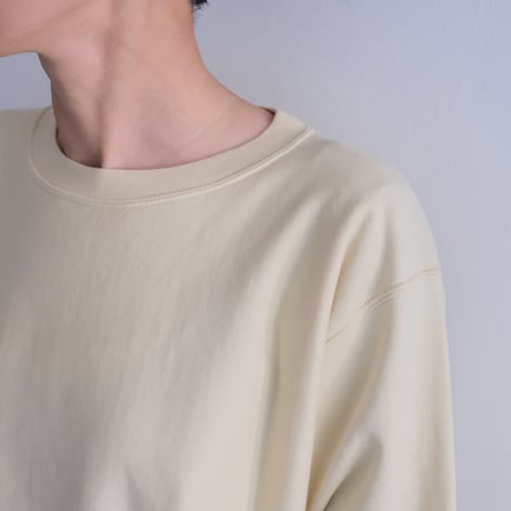 AURALEE / ELASTIC HIGH GAUGE SWEAT P/O（Lady's/IVORY BEIGE）