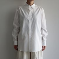 AURALEE / WASHED FINX TWILL SHIRTS（Lady's/WHITE）