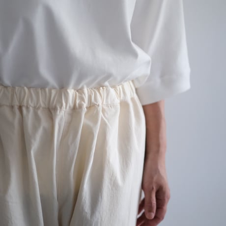 Yoli / Cotton eazy pants (Lady's、Men's /O .white)