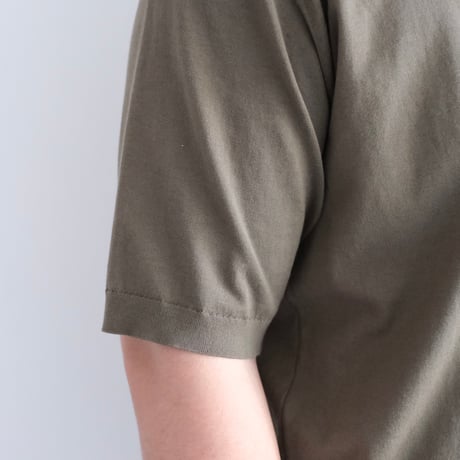 AURALEE / GIZA HIGH GAUGE KNIT POLO（Men's / Olive Gray）
