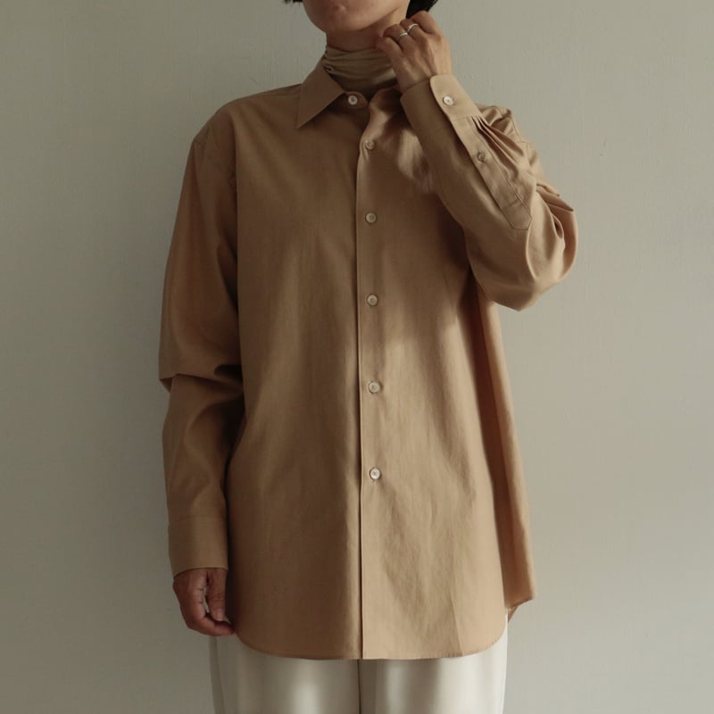 AURALEE / WASHED FINX TWILL SHIRT（Lady