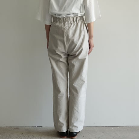 COSMIC WONDER / Classic back satin folk pants(Men's,Lady's/Light gray)