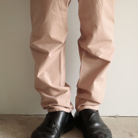 COSMIC WONDER /Cotton linen classic broadcloth “tattuke” pants (Men's/Orange jade)
