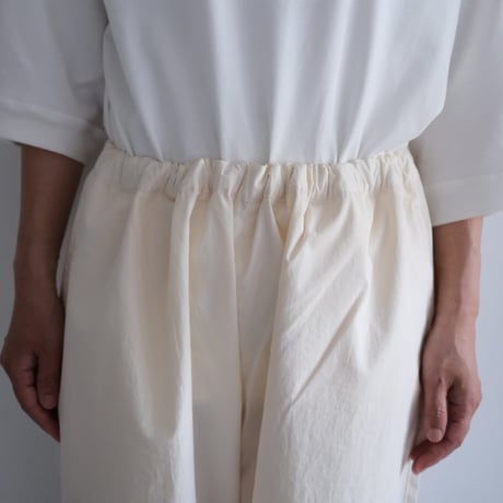Yoli / Cotton eazy pants (Lady's、Men's /O .white)