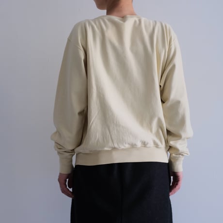 AURALEE / ELASTIC HIGH GAUGE SWEAT P/O（Lady's/IVORY BEIGE）