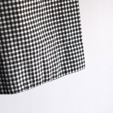 Yoli / Gingham wide pants（Lady ’s、Men’s /Black×Black)