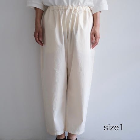 Yoli / Cotton eazy pants (Lady's、Men's /O .white)