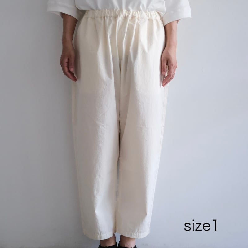 Yoli / Cotton eazy pants (Lady's、Men's /O .whit
