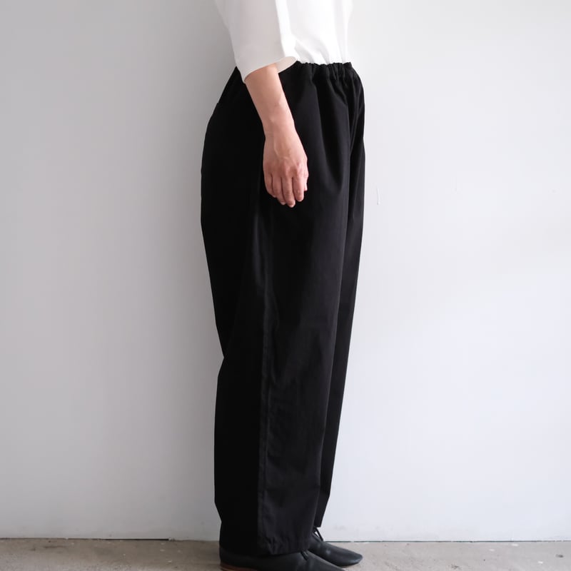 Yoli / Cotton eazy pants (Lady's、Men's /Black)