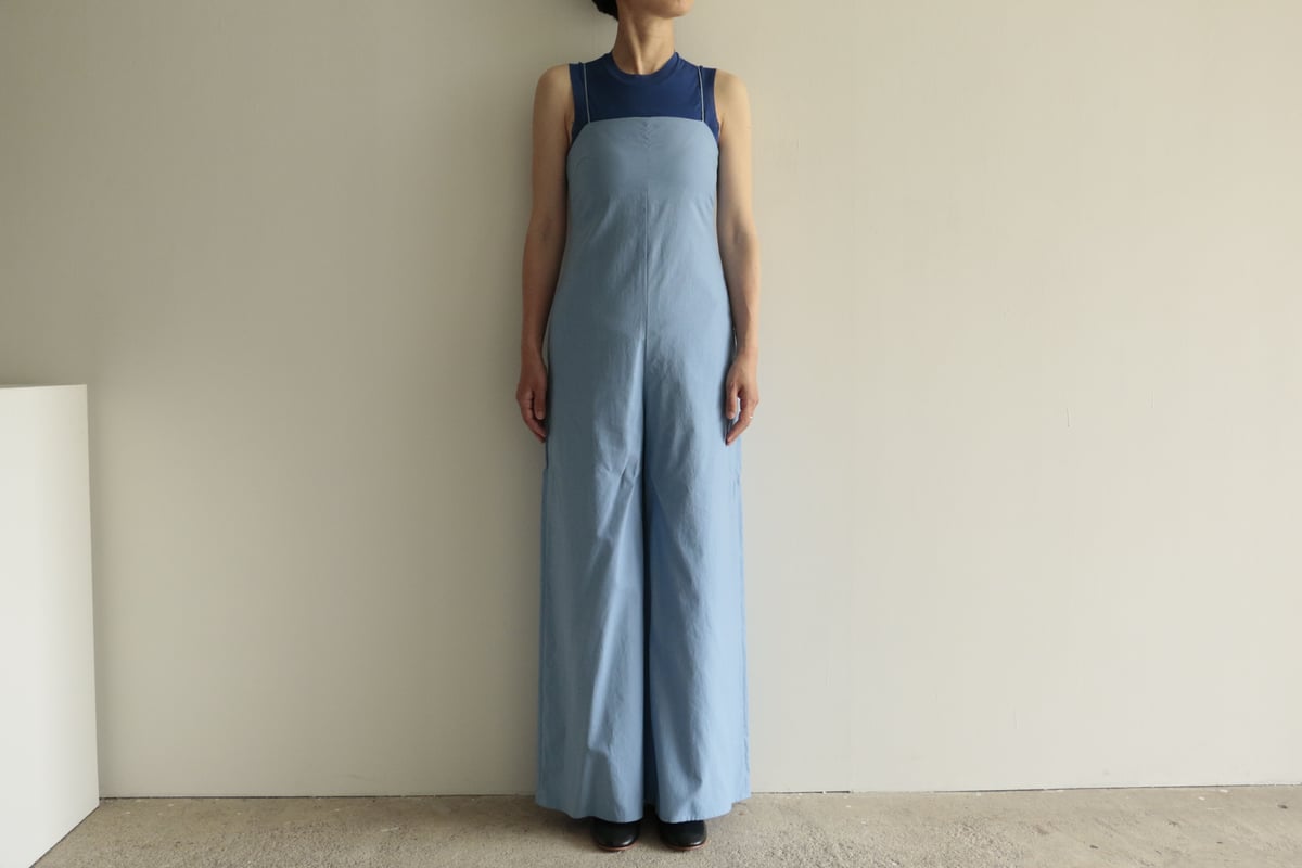 AURALEE / WASHED FINX TWILL JUMPSUIT（Lady's/BLU