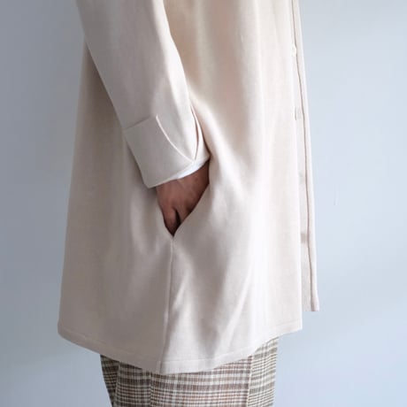 Yoli / Cotton knit cardigan （Lady's,Men’s/ beige）