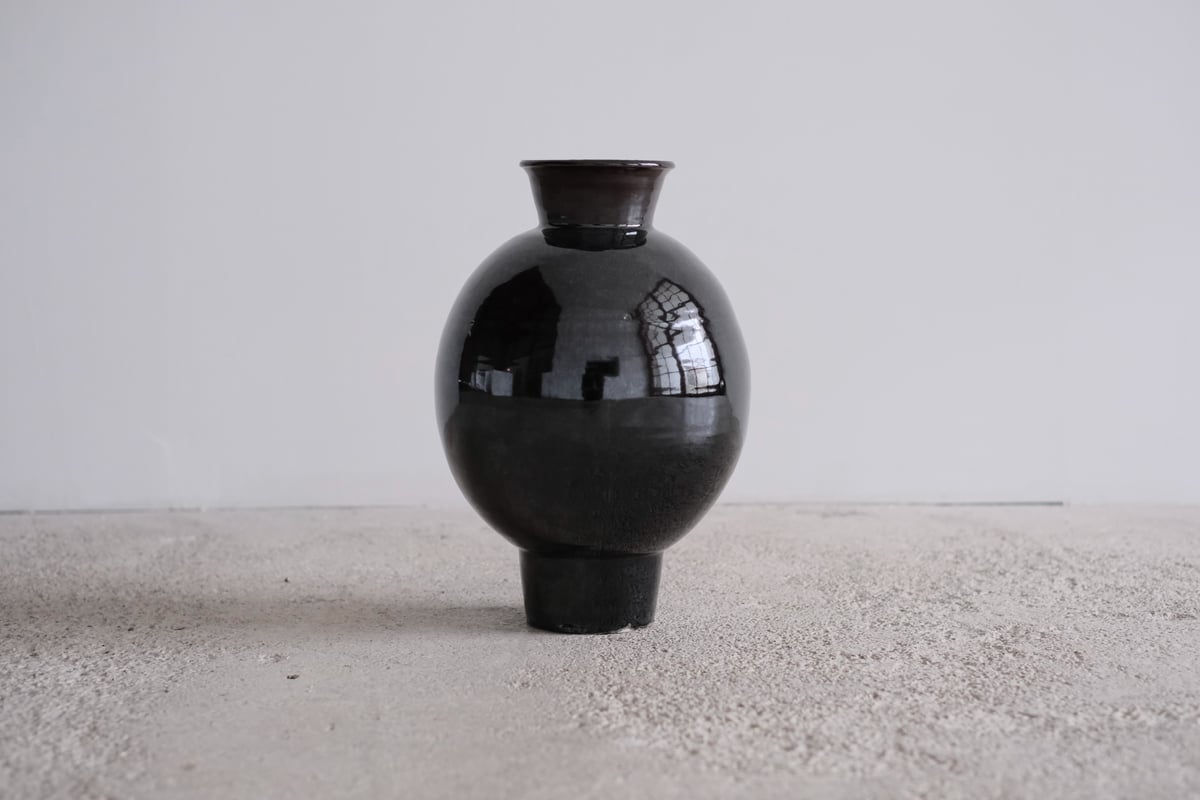 陶器 壺 飴色 骨董 Ag-230 貴重 古越磁 晋代越州窯青磁二耳壺16.5cm 罐 中国古美術 古玩