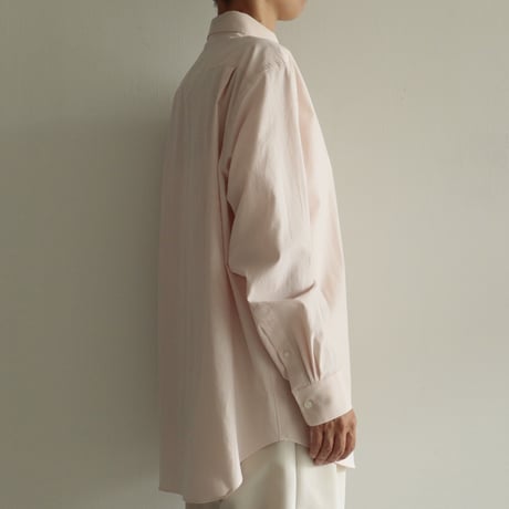 AURALEE / WASHED FINX TWILL SHIRT（Lady's/LIGHT PINK）