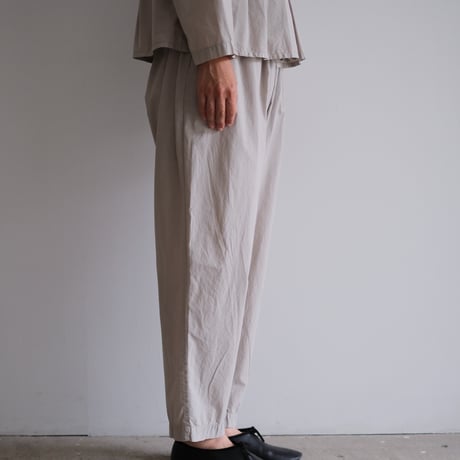 COSMIC WONDER / Silk cotton broadcloth classic folk pants(Violet ash)