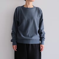 AURALEE / ELASTIC HIGH GAUGE SWEAT P/O（Lady's/DUSTY BLUE）