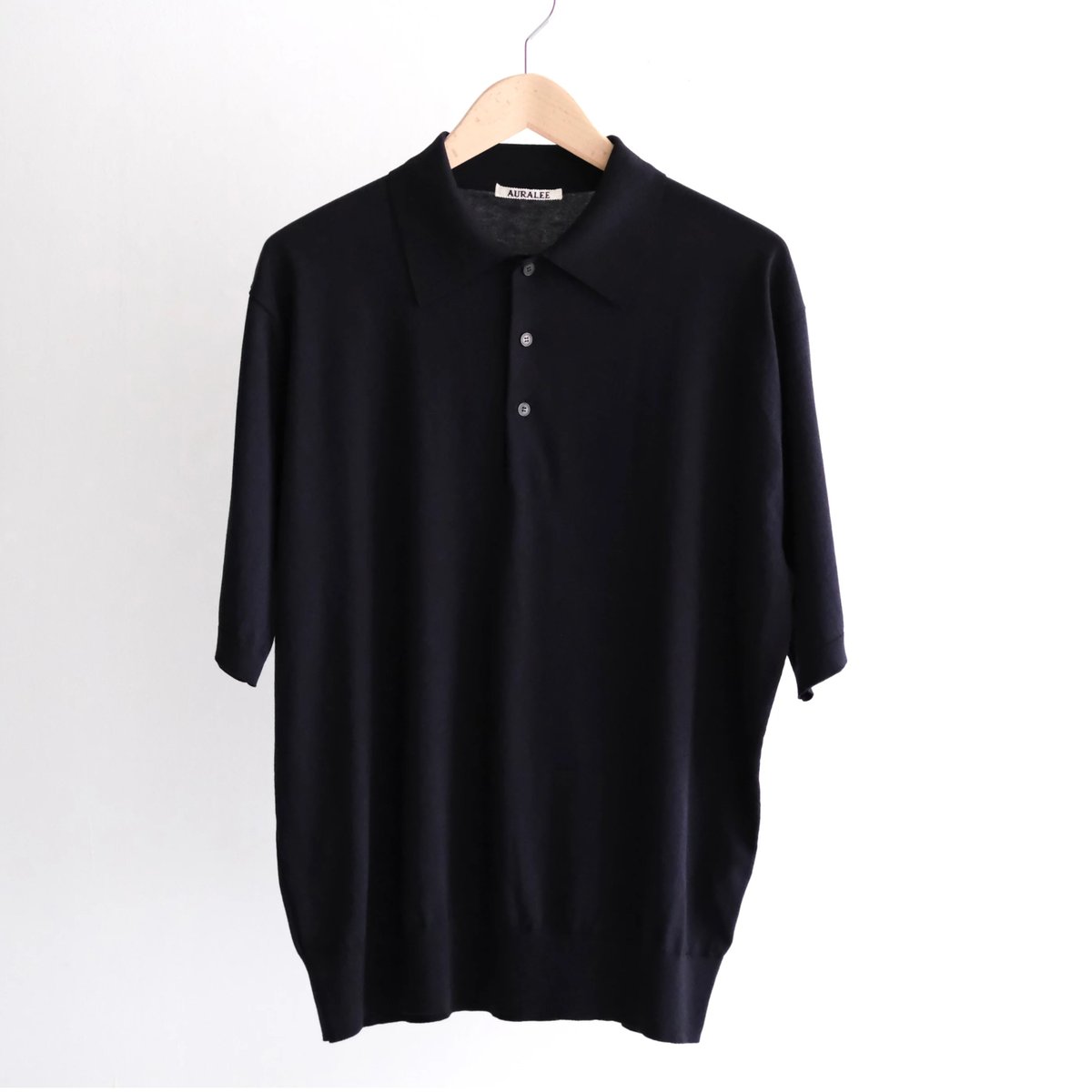 GIZA HIGH GAUGE KNIT POLO(Men's / DARK NAVY) |