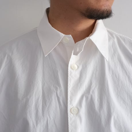 AURALEE / GARMENT-DYED FINX SHUTTLE WEATHER SHIRT (Men's / White)