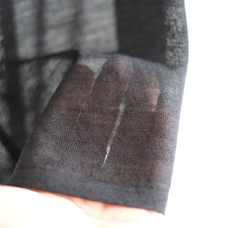 AURALEE / HARD TWIST HIGH GAUGE WOOL SILK KNIT