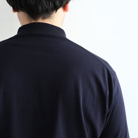 AURALEE / GIZA HIGH GAUGE KNIT POLO(Men's / DARK NAVY)