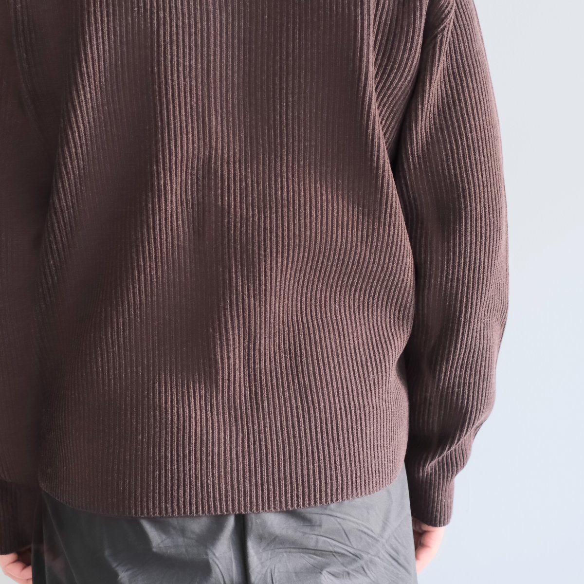 AURALEE / SUPER FINE WOOL RIB KNIT SHIRT CARDIG