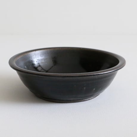 田谷直子/カレー鉢（黒瑠璃）