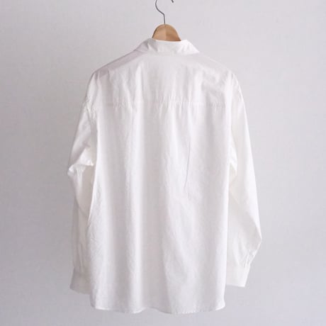 AURALEE / GARMENT-DYED FINX SHUTTLE WEATHER SHIRT (Men's / White)