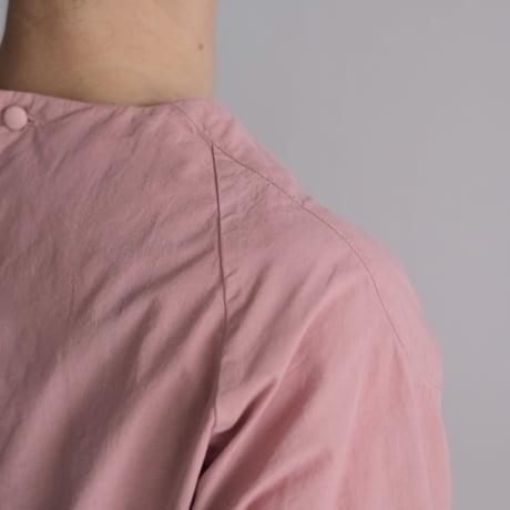 COSMIC WONDER /Organic cotton broadcloth wrapped dress(Rose crystal)