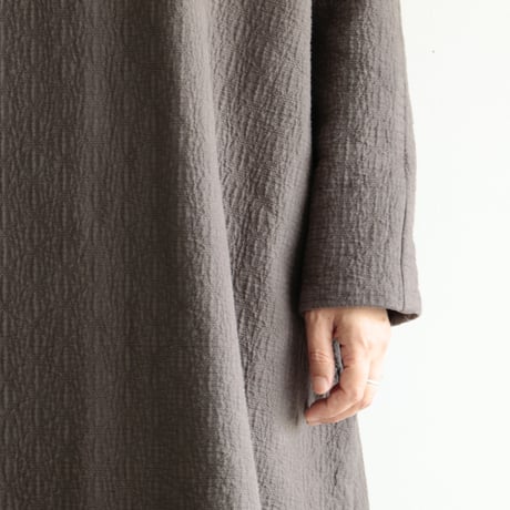 COSMIC WONDER / Flower of life sashiko dress(lady's  /Ancient soot)